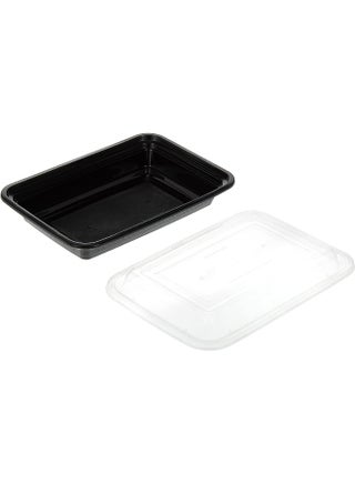 [Pack of 24] Microwave Container Black 16 Ounces Round With Lid - view 3